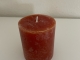 Rustieke cognacbruine kaars